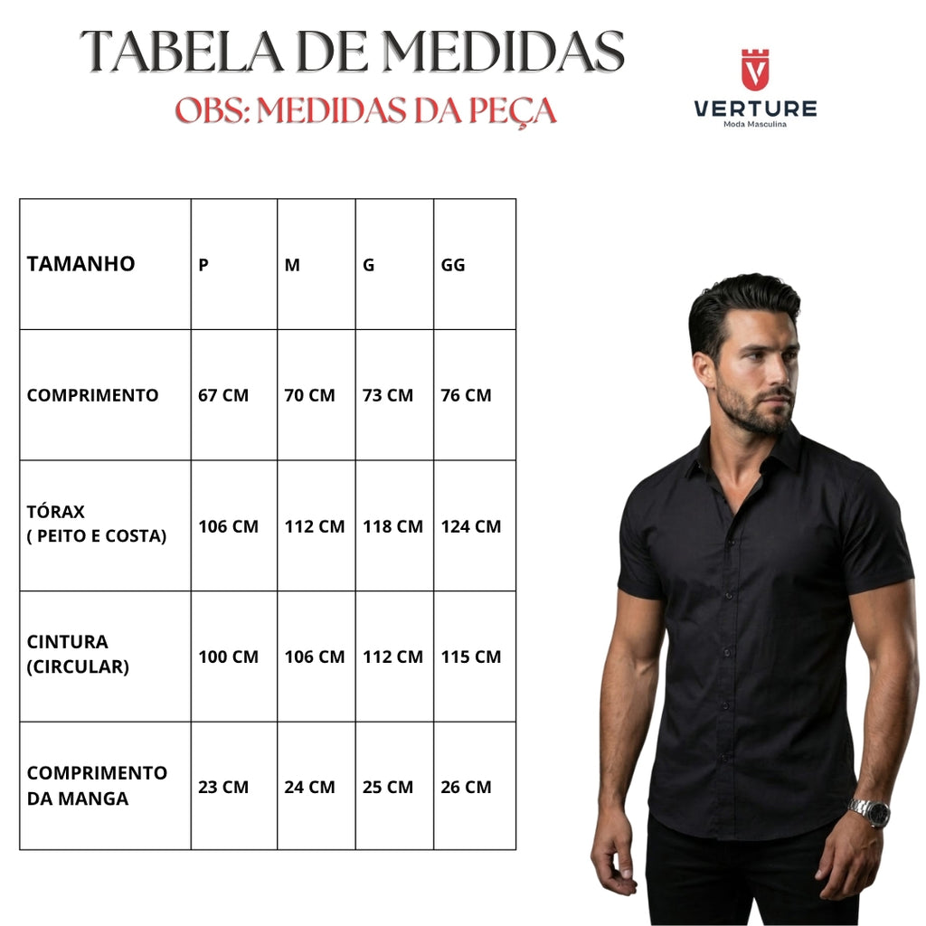 Camisas manga curta - Azul Marinho ( Frete Grátis )