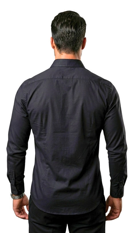 Camisa manga longa - Preta ( Frete Grátis )