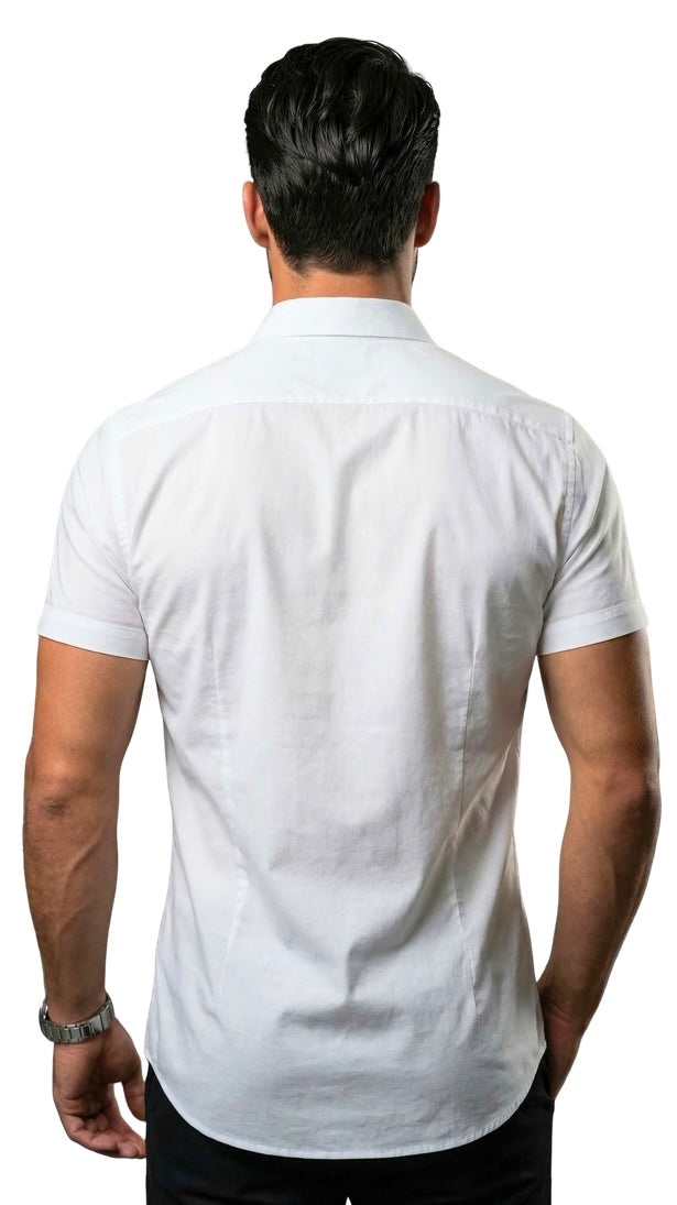 Camisas manga curta - Branca ( Frete Grátis )