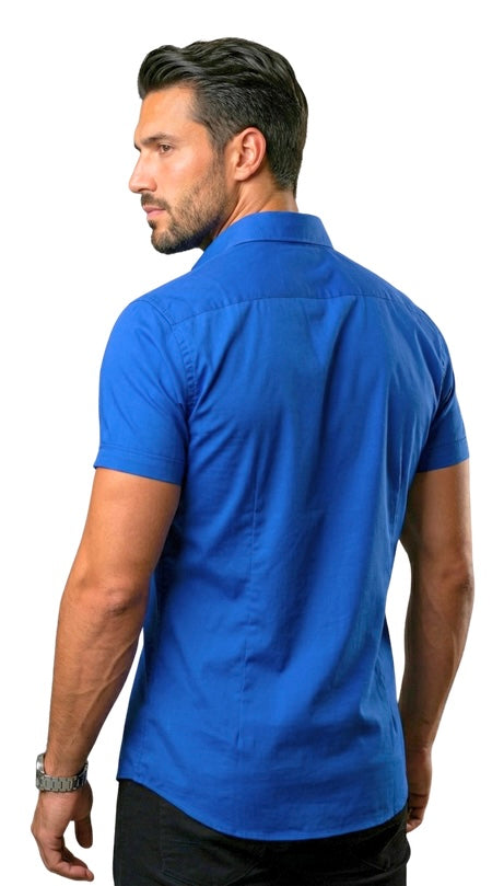 Camisas manga curta - Azul ( Frete Grátis )