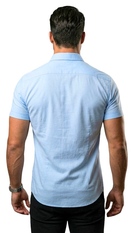 Camisas manga curta - Azul Claro ( Frete Grátis )