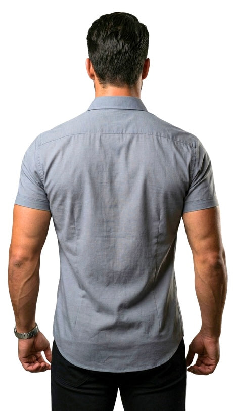 Camisas manga curta - Cinza ( Frete Grátis )