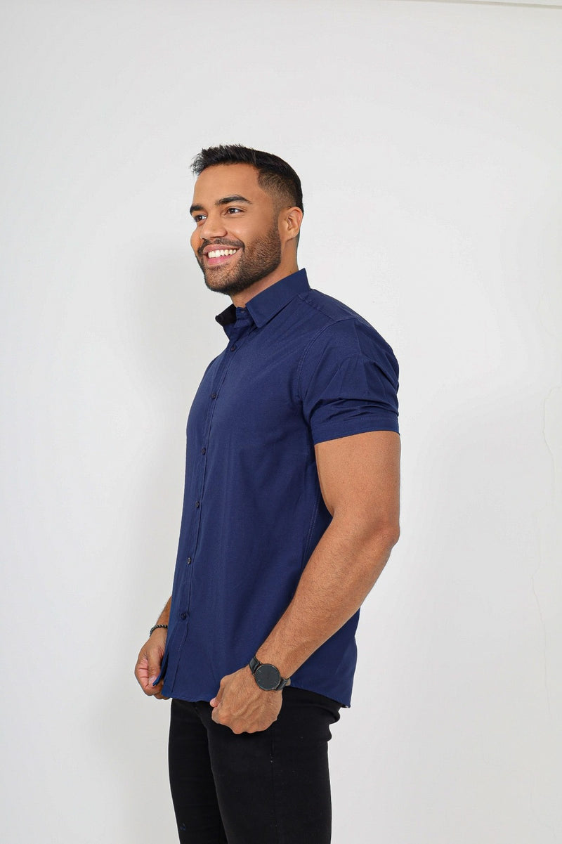 Camisas manga curta - Azul Marinho