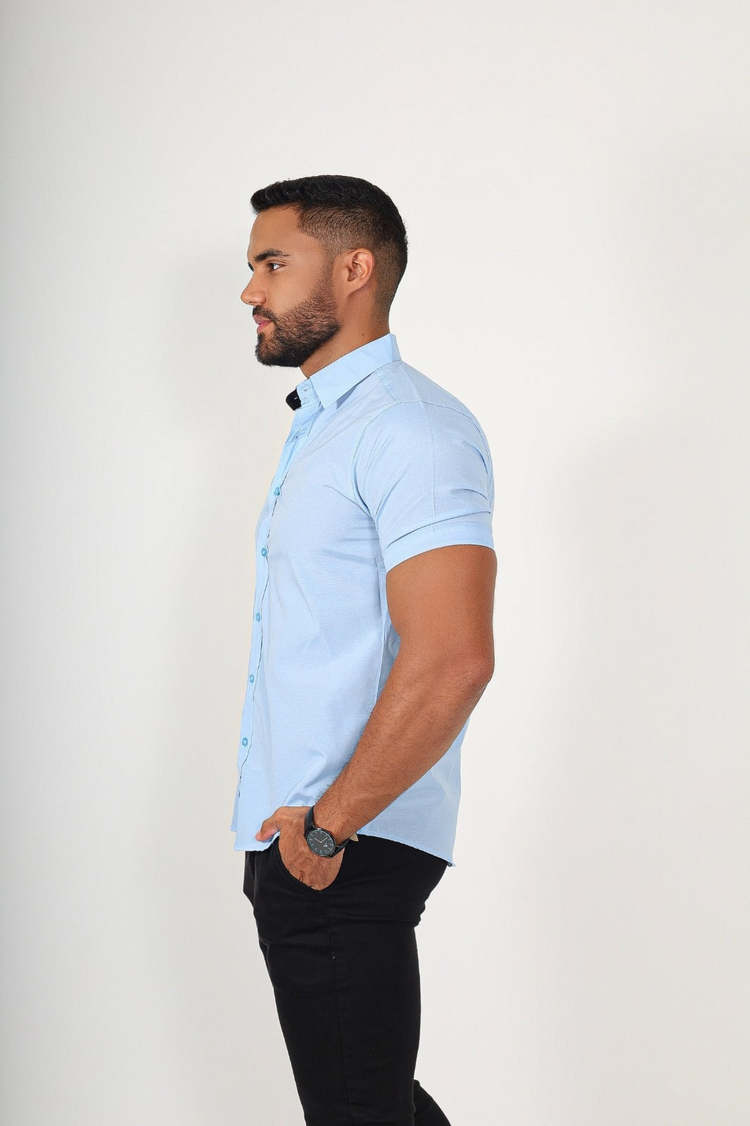 Camisas manga curta - Azul Claro