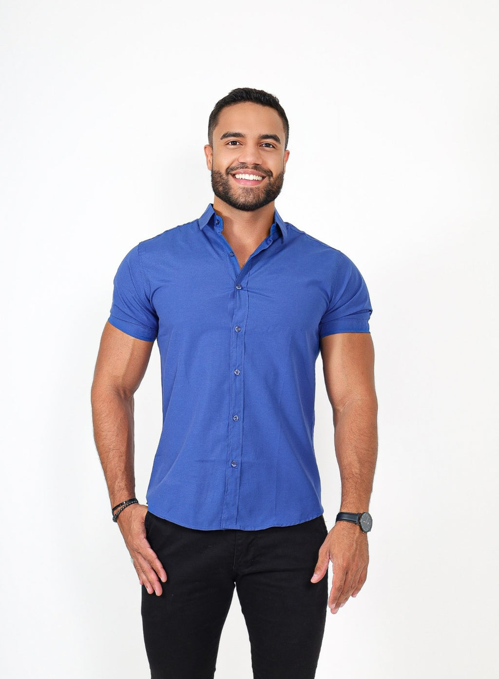 Camisas manga curta - Azul