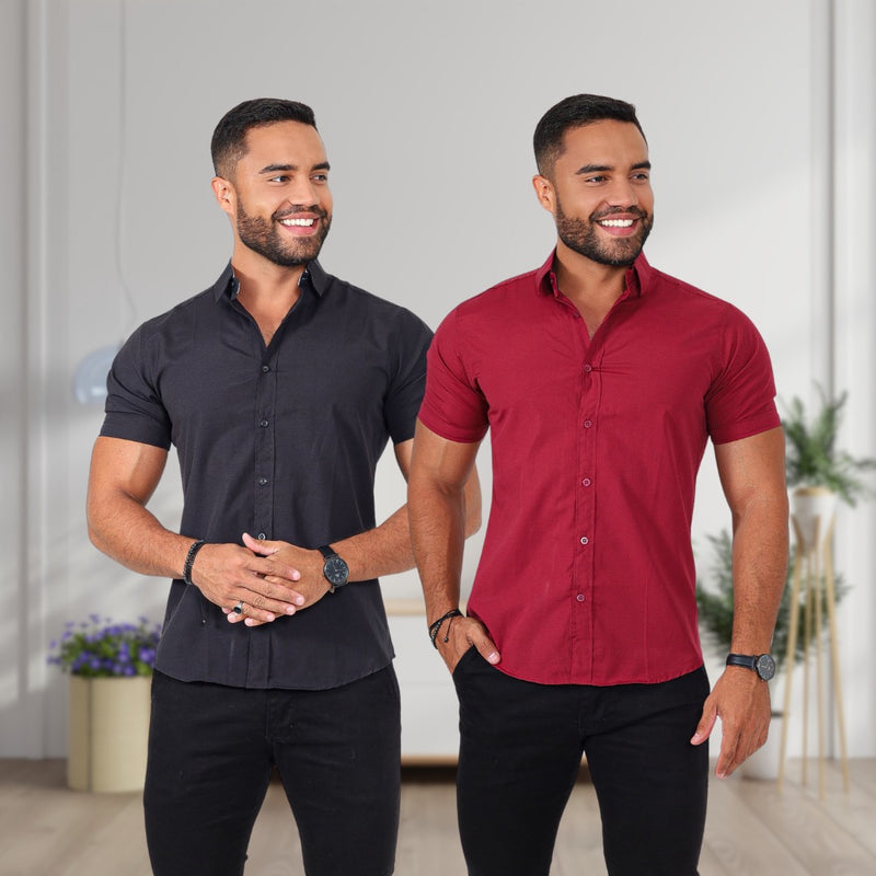 Kit camisas manga curta