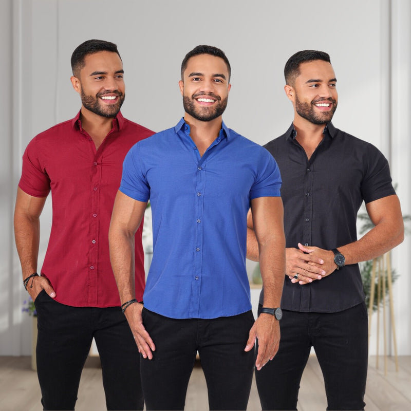 Kit camisas manga curta