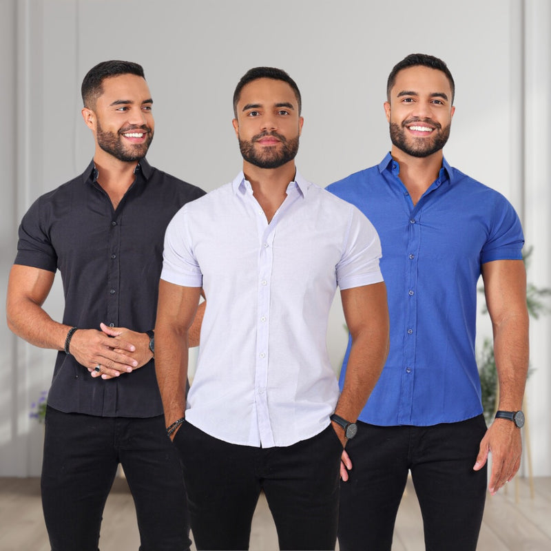 Kit camisas manga curta