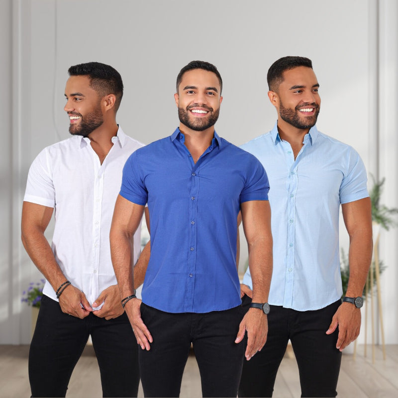 Kit camisas manga curta