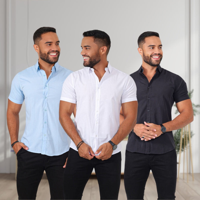 Kit camisas manga curta