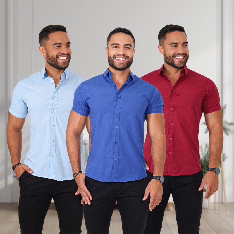 Kit camisas manga curta