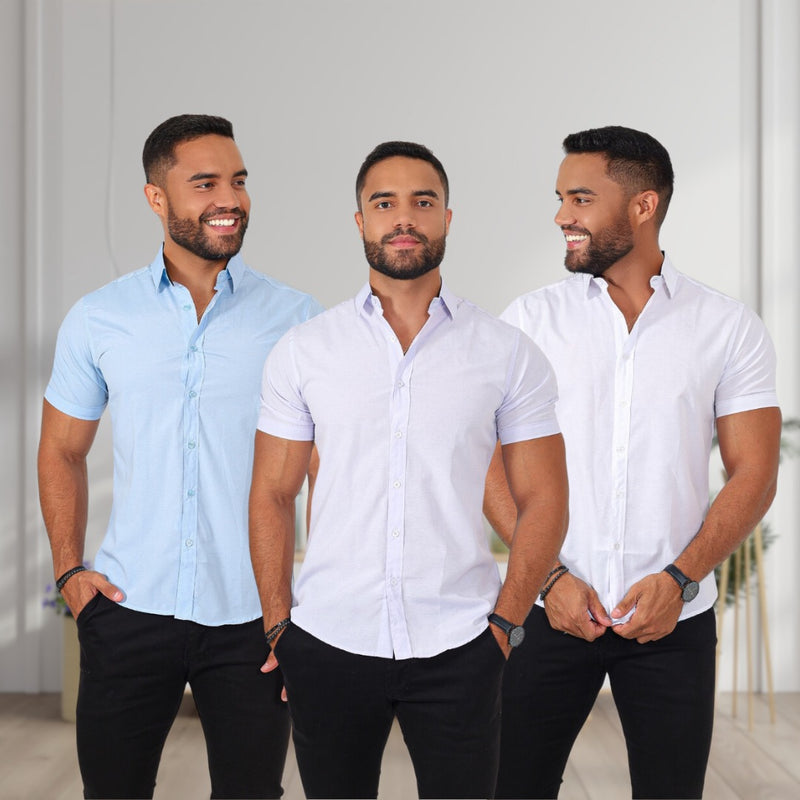 Kit camisas manga curta