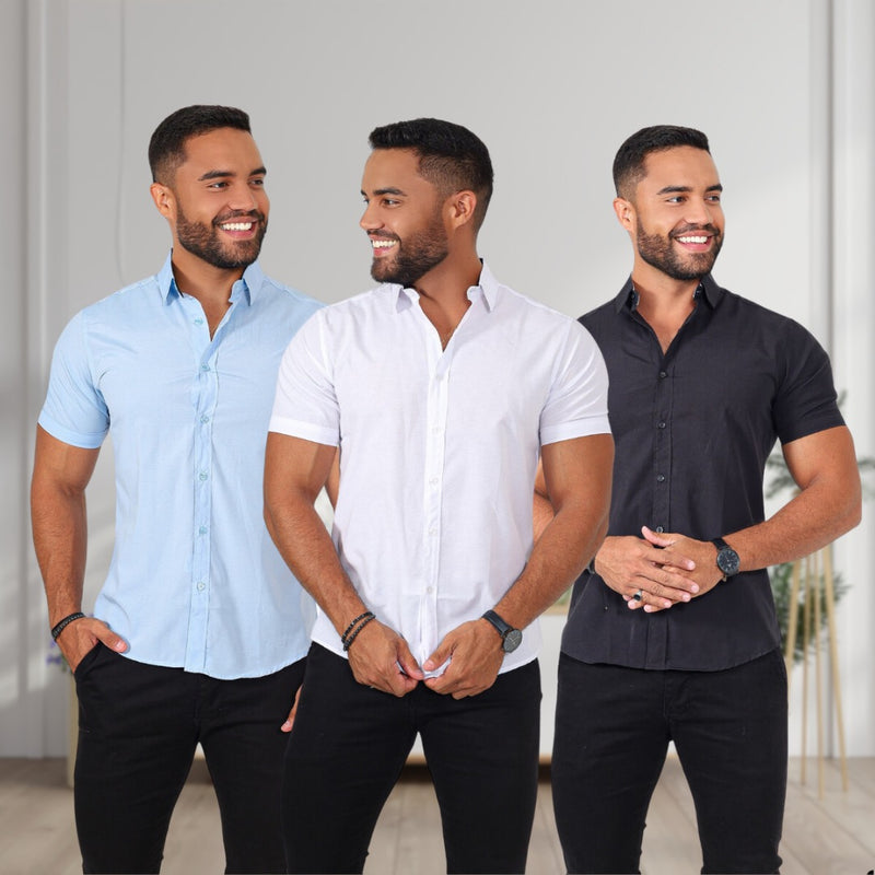 Kit camisas manga curta