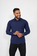 Camisas manga longa - Azul Marinho