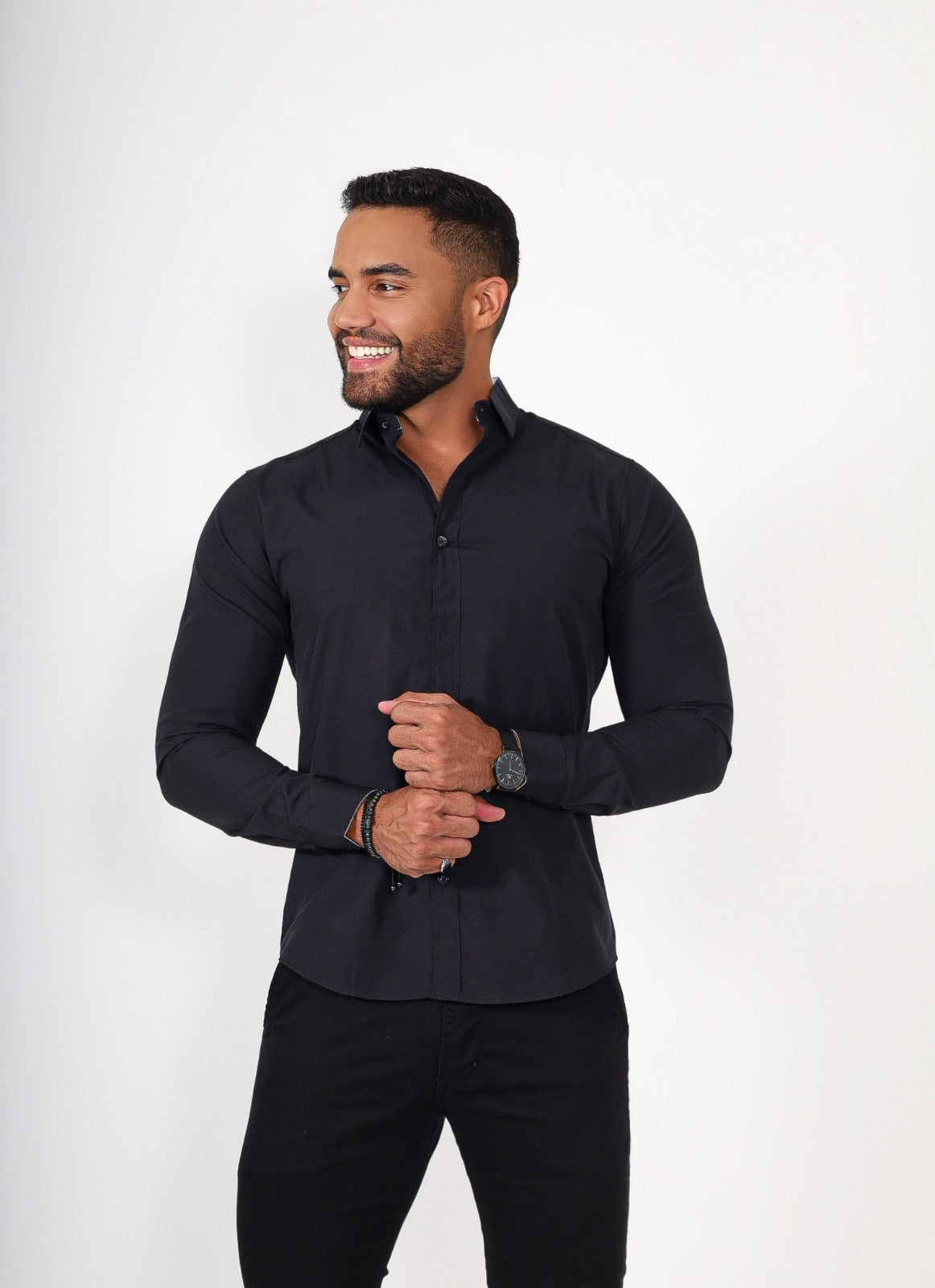 Camisa manga longa - Preta