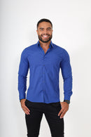 Camisas manga longa - Azul