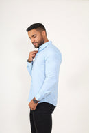 Camisas manga longa - Azul Claro